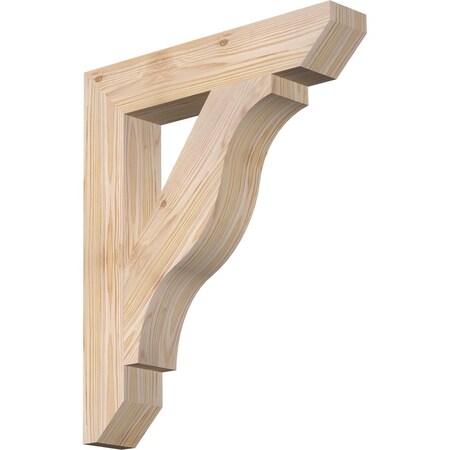 Ekena Millwork Funston Slat Smooth Bracket, Douglas Fir, 3 1/2"W x 20"D x 24"H BKT04X20X24FST06SDF